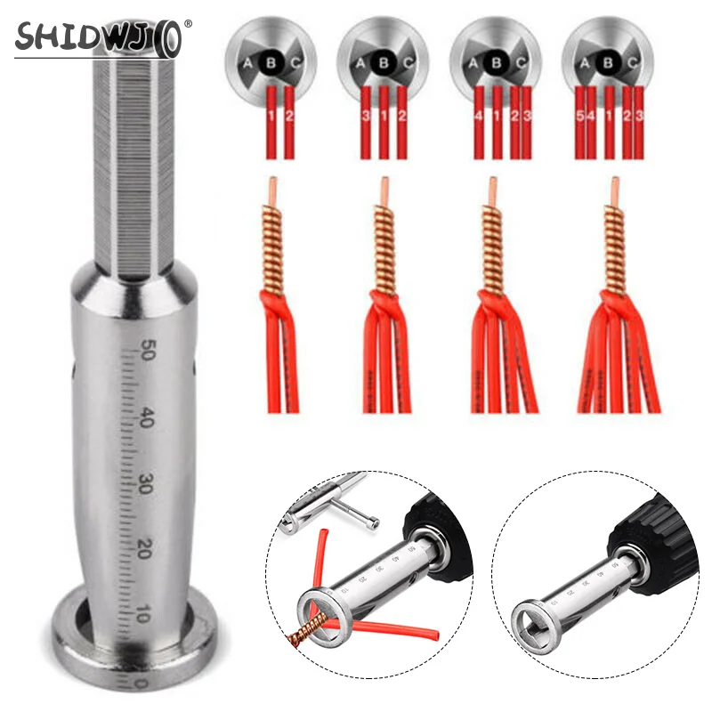 

Wire Twisting Tool Electrical Cable Quick Connector Automatic Twisting Wire Stripping Stripper Twister Drill Driver Universal