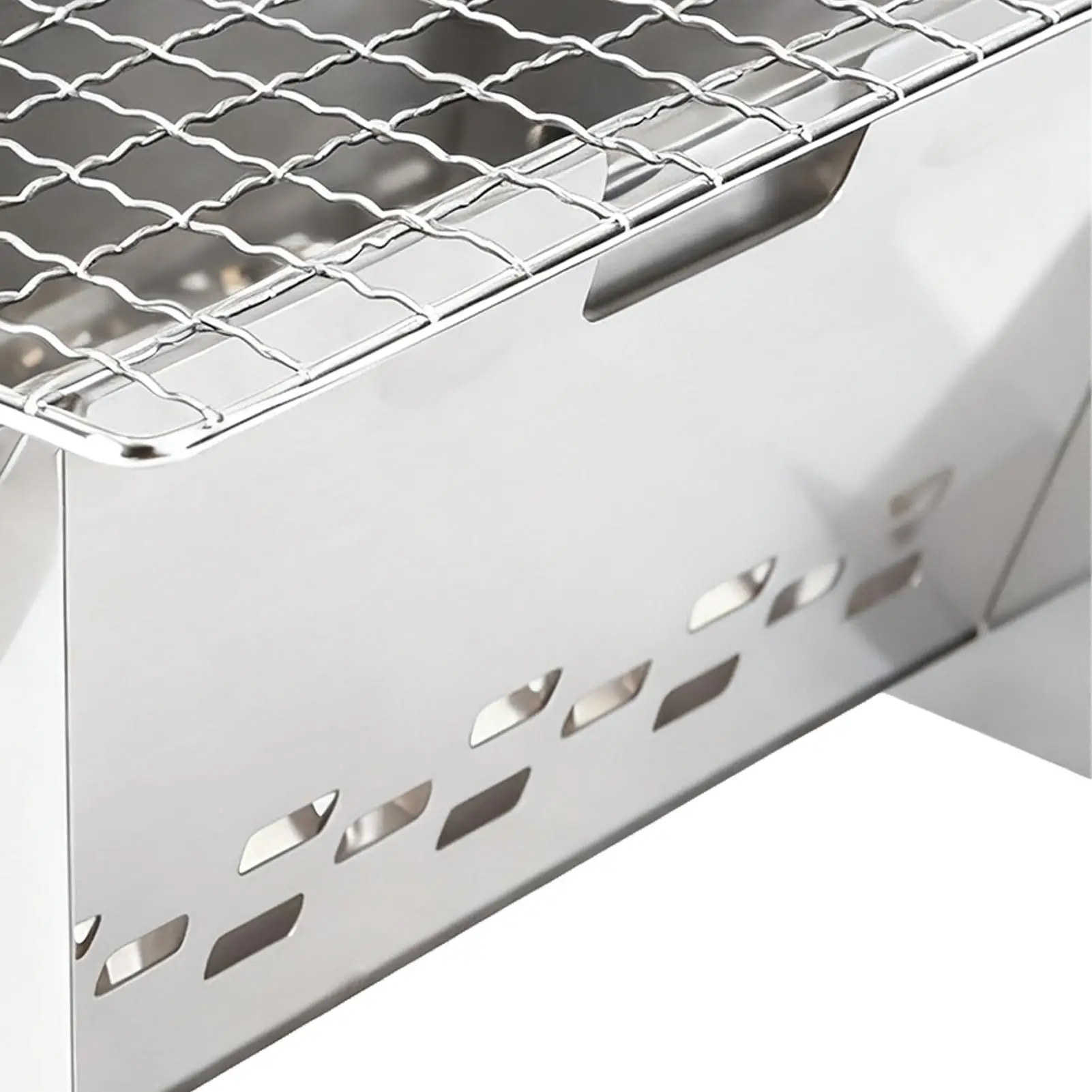 

Портативный гриль из нержавеющей стали, кухонное оборудование, портативный гриль для кемпинга, костра, патио, барбекю, приготовление пищи на заднем дворе, пикник, пляж