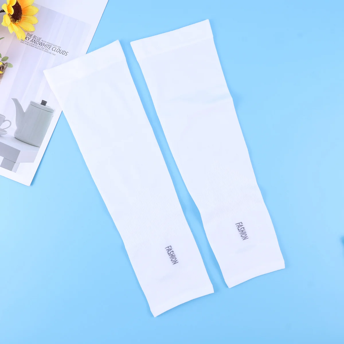 

4Pairs Ice Silk Sunscreen Arm Sleeves Uv Protection Cooling Arm Cover for Outdoor Sports Cycling Running Fishing Gardening