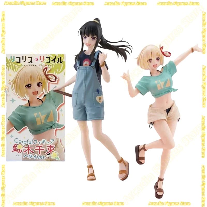 TAiTO Coreful Lycoris Recoil Nishikigi Chisato Inoue Takin Hawaii State Ver. PVC Hobby Anime Action Figures Model Collection Toy