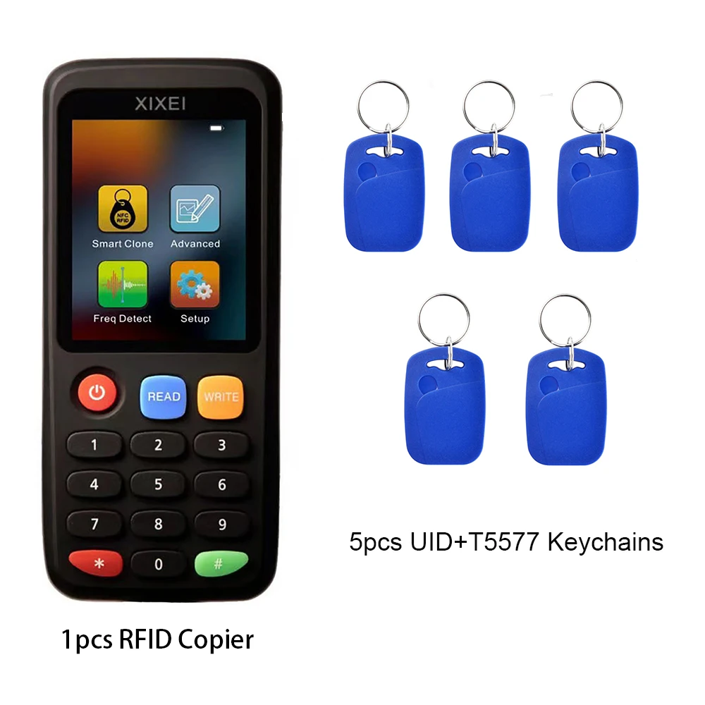 

Новый X7 NFC декодер Дубликатор Считыватель Писатель 125 кГц 13,56 МГц Клон бейджа Карта Смарт-карта Ключ-машина Копировальный аппарат Программатор-клонитор