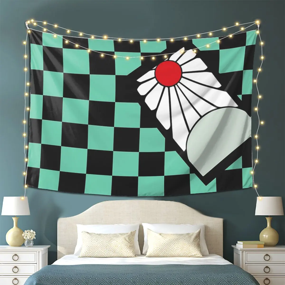 Demon Slayer Tanjiro Kamado Tapestry Wall Hanging Aesthetic Home Decor Tapestries for Dorm Room