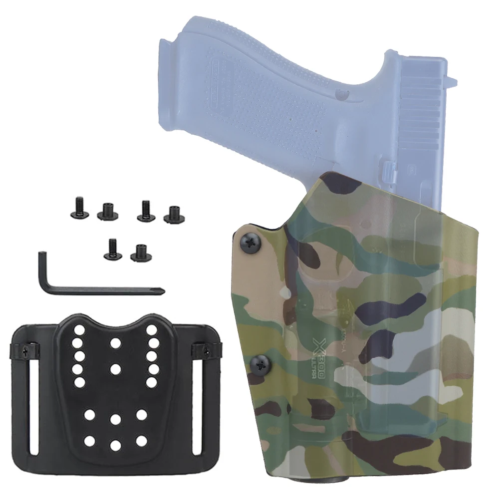 Kydex Tactical Pistol Holster for G17/G19/G19X/G45 Compatible TLR-1 Lamp Hunting Shooting Airsoft Holster Quick Release Holster