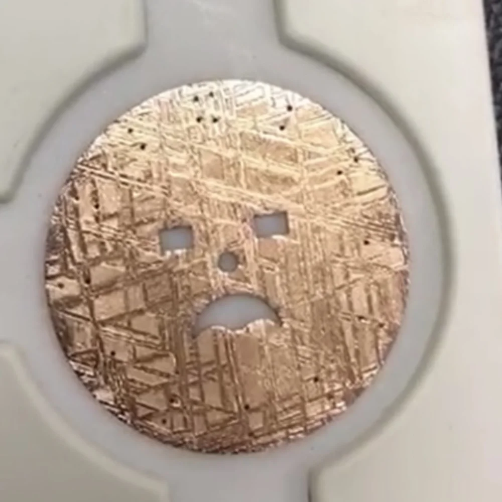 High Quality Add Your Brand logo Custom Nh35 Meteorite Watch Dial