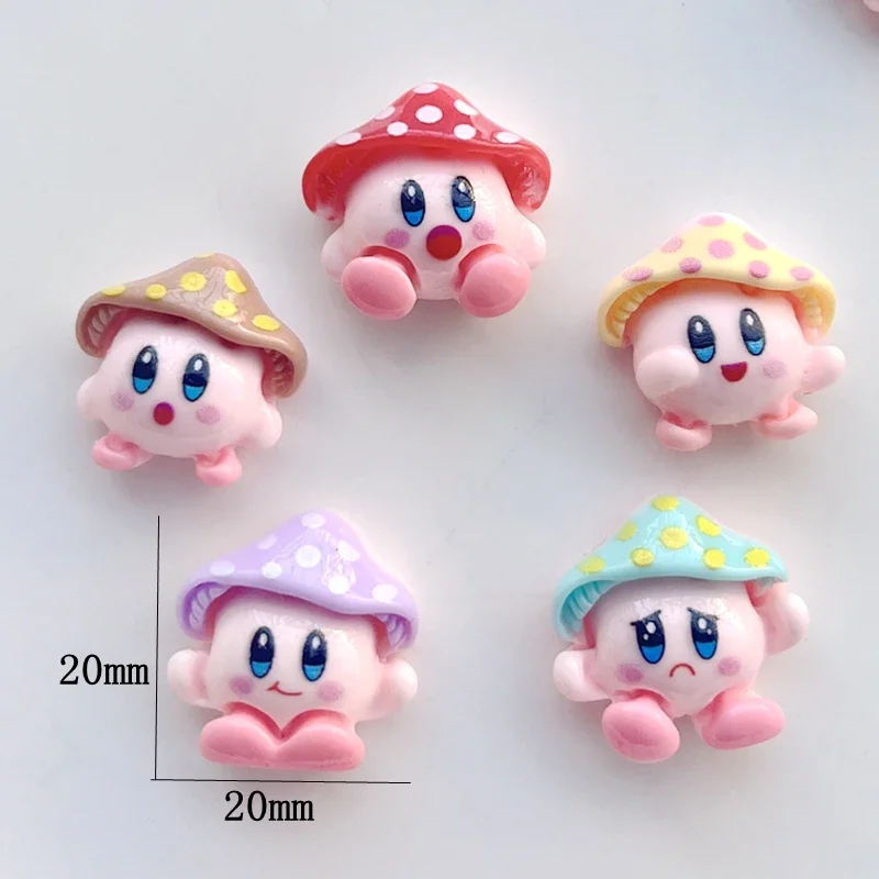 10pieces/bag kawaii mushroom resin flat back scrapbook pendant earrings key chain necklace pendant jewelry discovery production