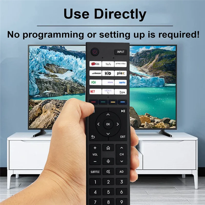 Télécommande CT-95047 de remplacement bien pour télécommande TV LED Android intelligente Toshiba 4K