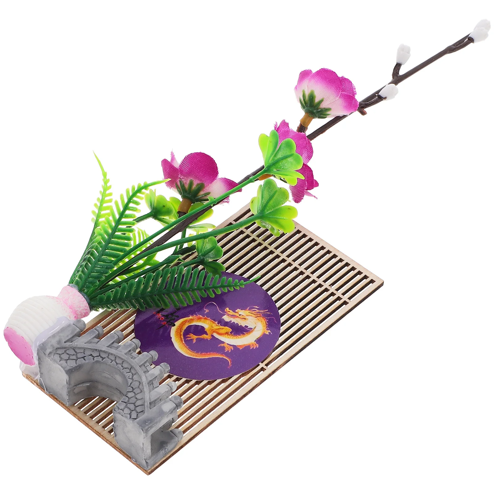 

Vivid Fake Flower Sashimi Plate Decor Lightweight Portable Dining Table Ornament for Special Occasions and Events