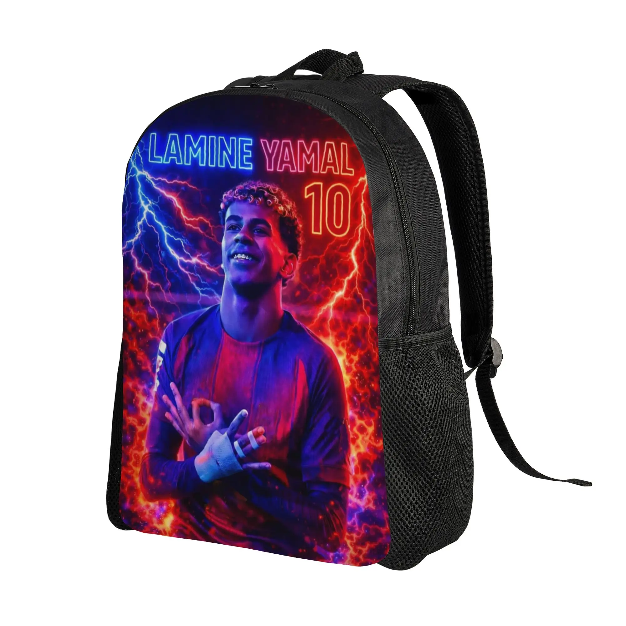 Lamine Y-Yamal  Backpack for Men Women Fashion Student Hiking Travel Daypack Football Soccer Laptop Shoulder Bag Sports