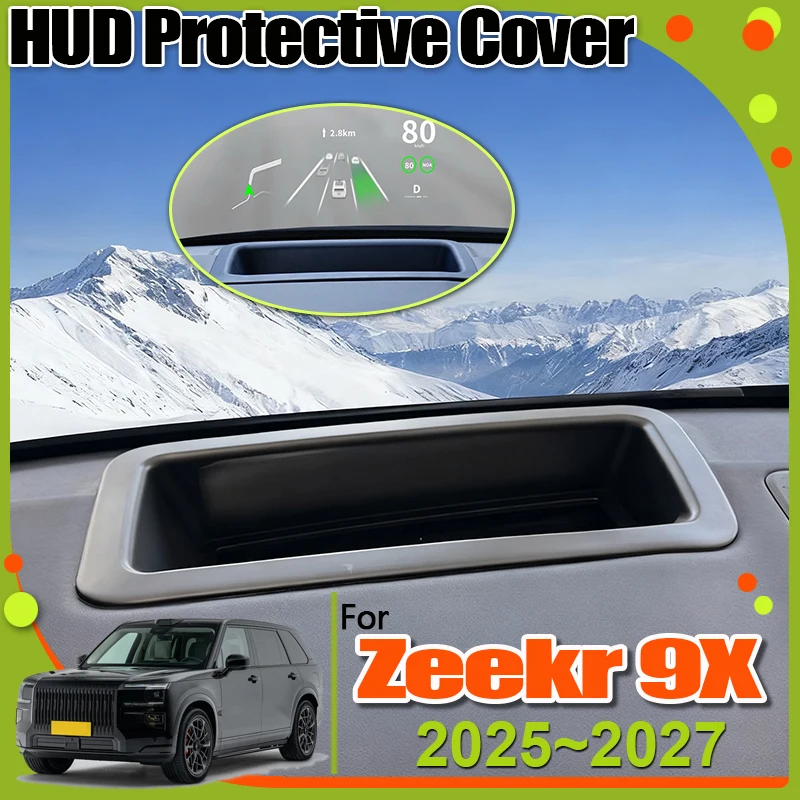 

Для Zeekr 9X EX1H 2025 2026 2027 Автомобильный HUD проекционный дисплей рамка защитный чехол светоотражающие пылезащитные аксессуары против царапин
