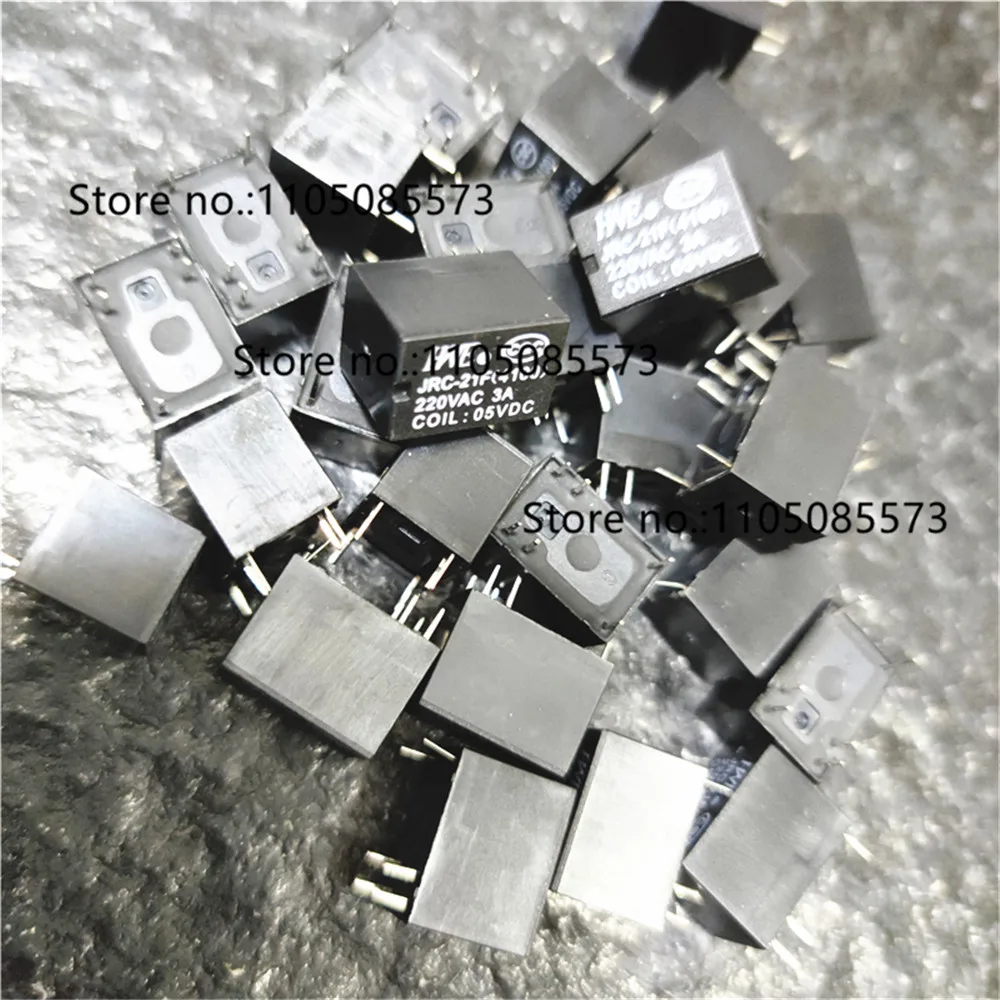 100pcs Relay HK HY SRS JRC-21F 4100 3VDC 5VDC12VDC