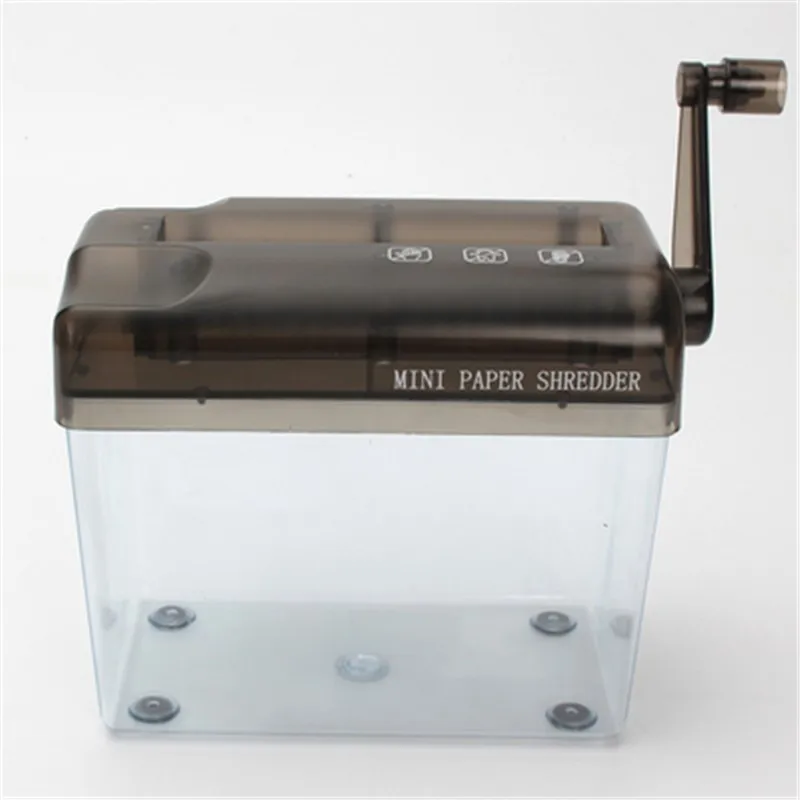 Mini Blue Shredder Crusher Destroyer Paper Documents Cutting Machine