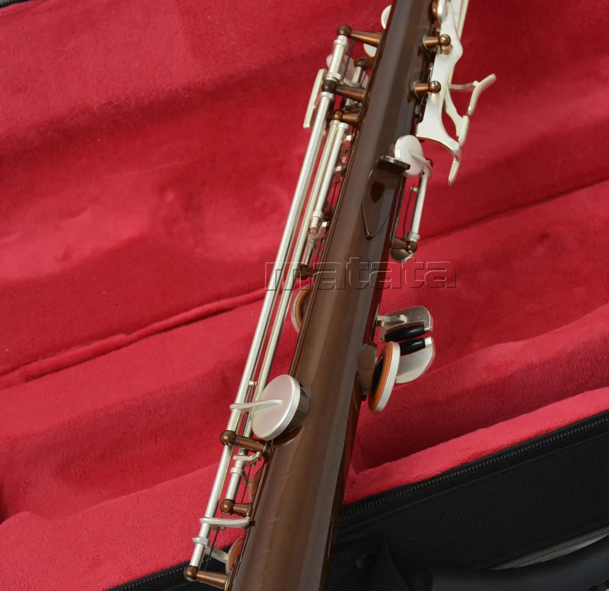 high quality Retro Satin Silver Sopranino Saxophone Low Bb High E sax NEW