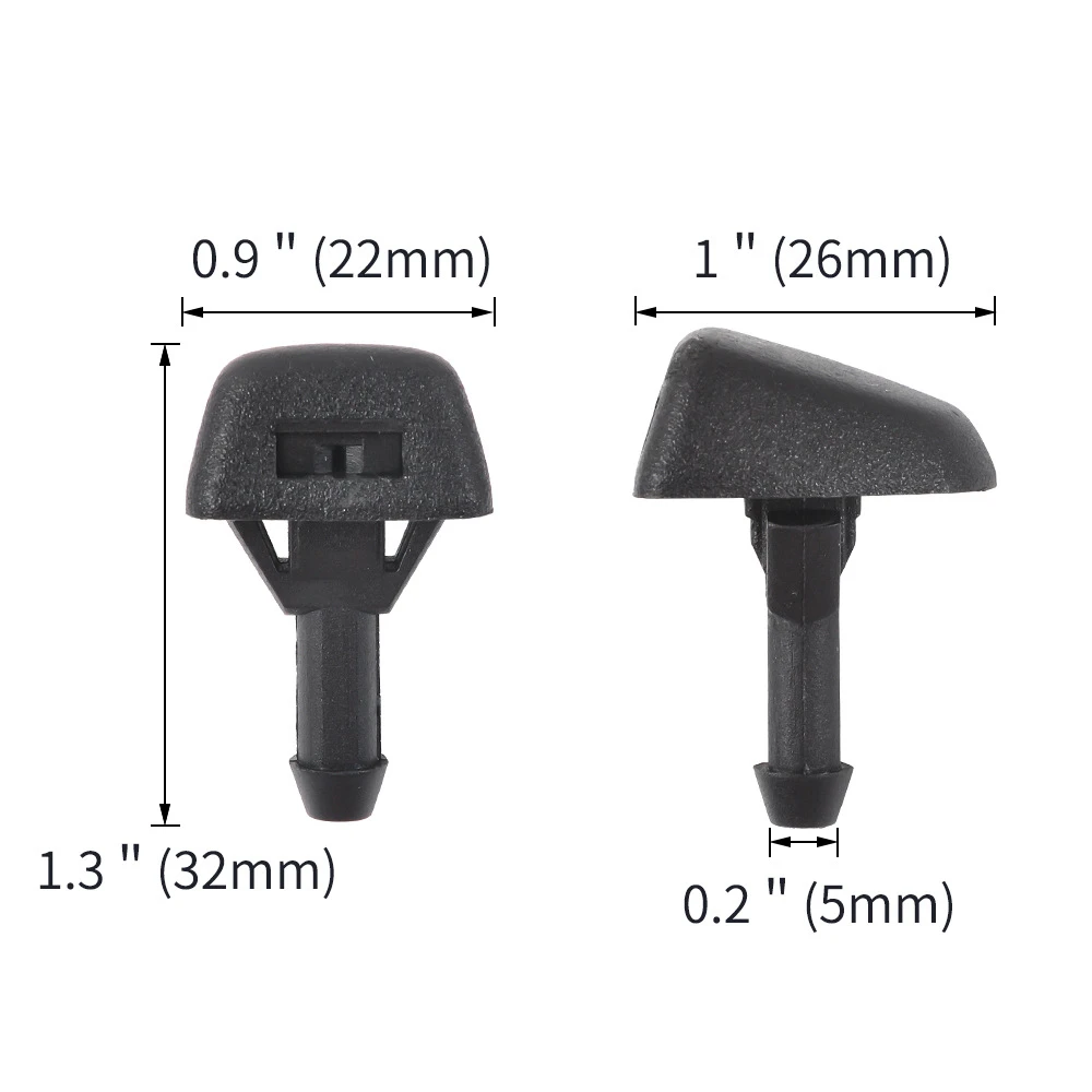 2 Stks/partij Voorruit Ruitenwisser Washer Jet Nozzle Voor Volvo C30 V40 S40 V50 C70 S70 S80 XC70 XC90 30655605 7845009