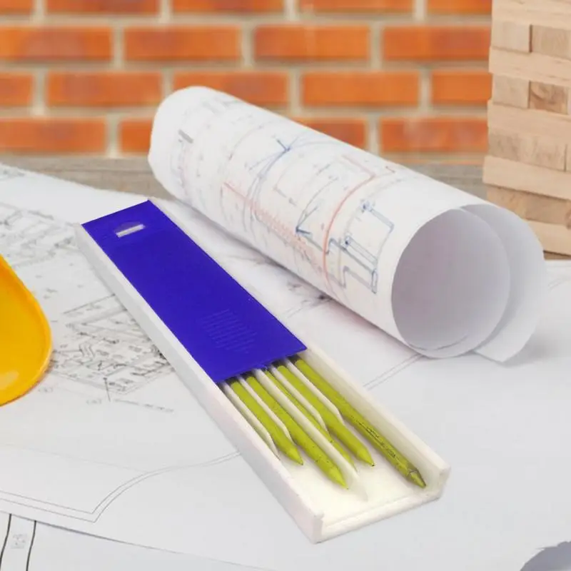 Solid Carpenter Pencil Refill Leads For Deep Hole Mechanical Pencil Marker Marking Woodworking Tools  3 Colors