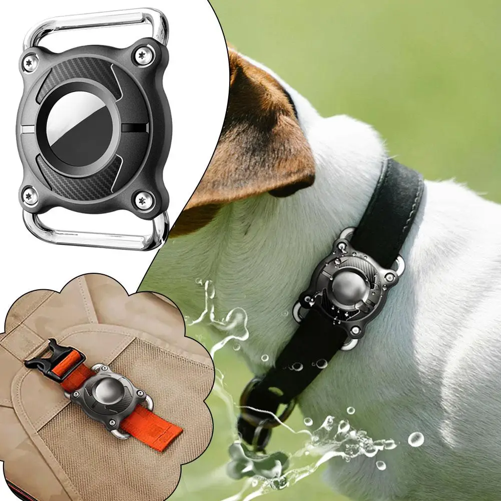 Suitable for airtag Anti-lost Device Pet Dog Leash Waterproof Protective Cover Pet Locator Protective Case A0O5