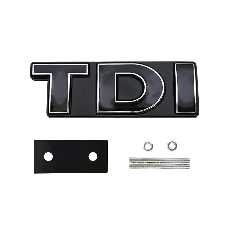 3D Metall TDI Logo Auto Kühlergrill Emblem Aufkleber Fender Seite Hinten Stamm Auto Abzeichen Dekor Für VW Polo Golf Jetta Passat MK4 MK5