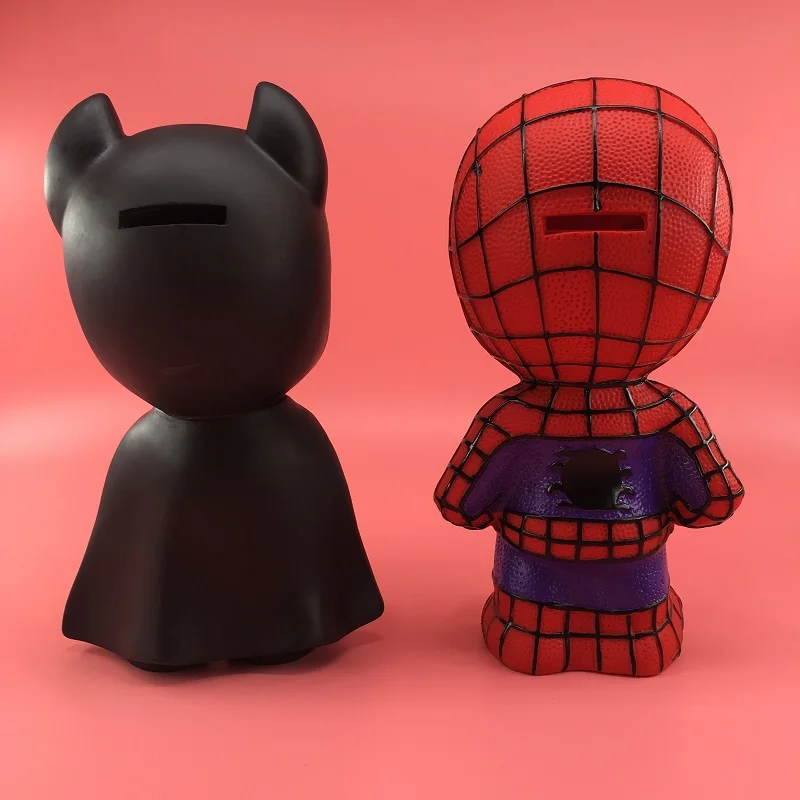 1pcs Disney Iron Spiderman Piggy Bank for Kid Boy Birthday Gift  Children Paper Coin Safe Banking Cartoon Money Box Savings