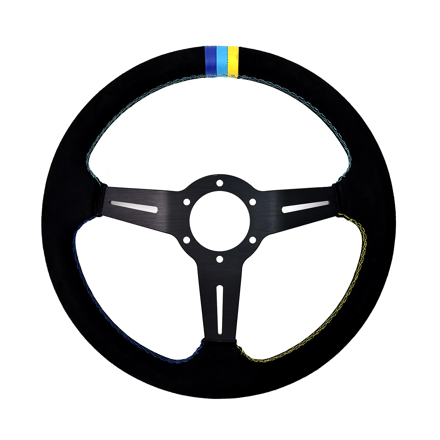 Setir Balap Kulit Suede Berkualitas Tinggi Jdm 14 Inci Gaya Gredy