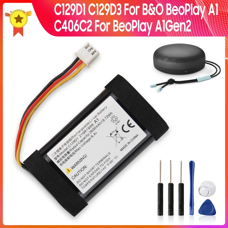 

Replacement Battery C129D1 C129D3 C406C2 For B&O BeoPlay P6 For BeoPlay A1Gen2 2nd Gen Bluetooth Speaker Batteries