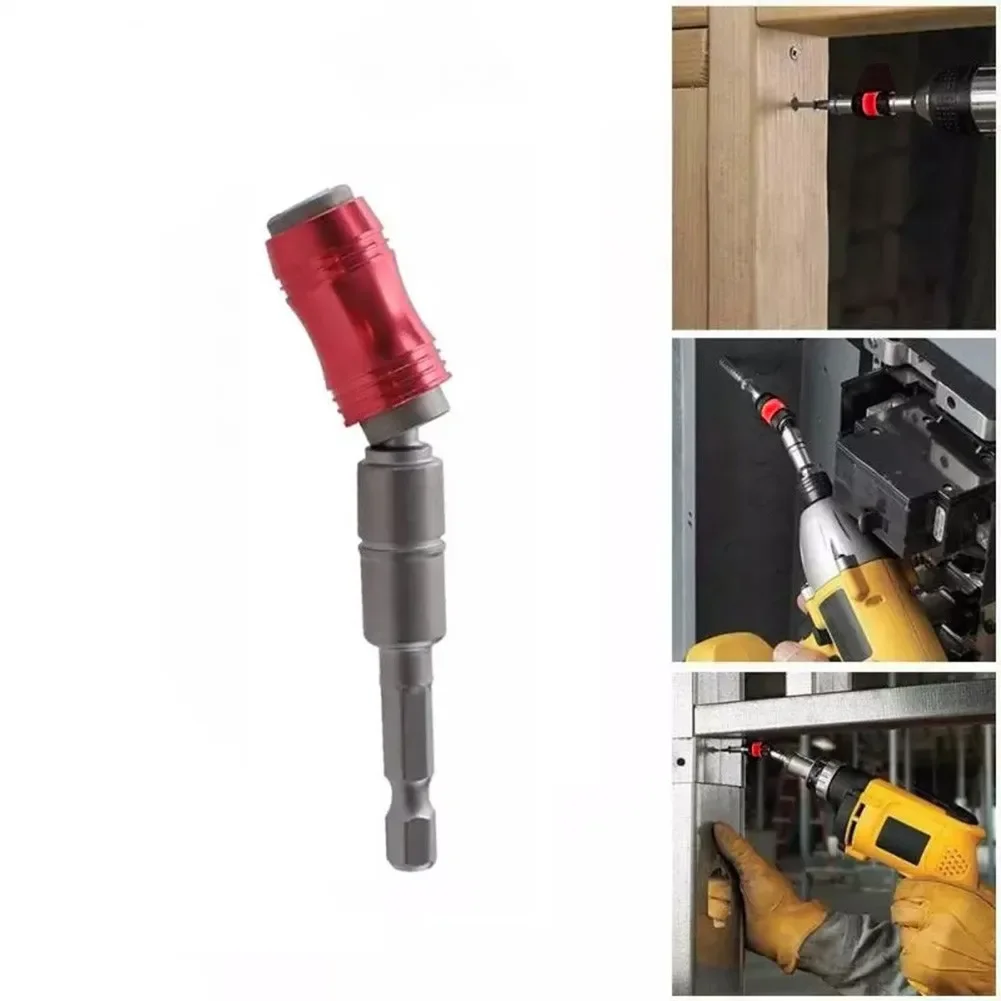 

Screwdriver Bit Holder Screw Driver Bit Holder Adjustable Direction 20 Degree Angle For 1/4'' Hex Shank Chrome-Vanadium Steel