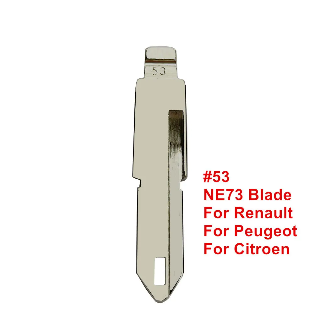 10 Stuks Kd Xhorse Sleutel Leeg Vac102 Ne72 Hu136 #53 #54 #58 #152 #153 Ongesneden Afstandsbediening Sleutelblad Voor Renault Megan Dacia Clio Duster