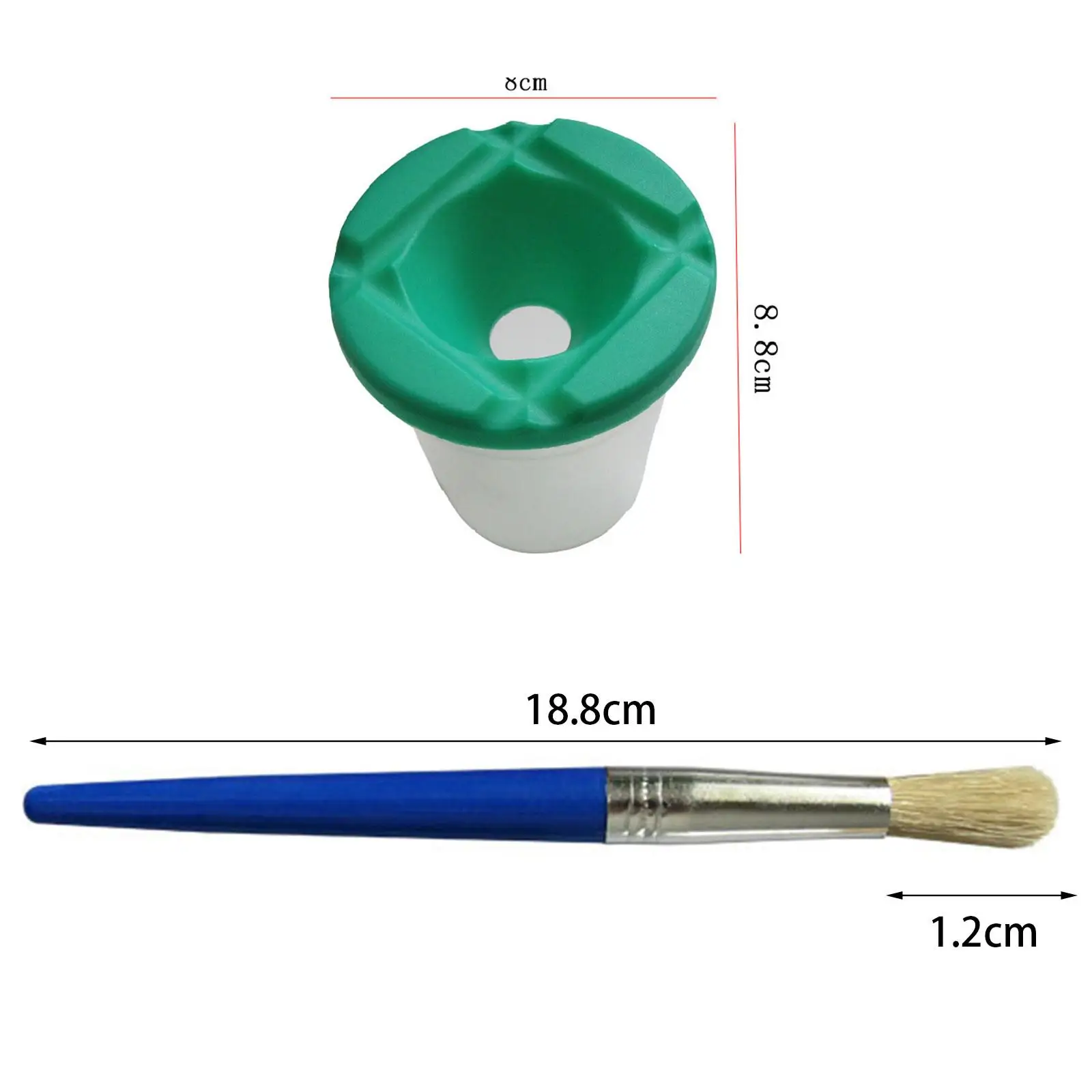 Paint Cups and Paint Brushes 4x Washing Pen Cups Painting Tool Painting Cup Brush Tool for Child DIY