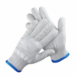 30 Pairs Hand Working Gloves Safety Grip Protection Work Gloves Thicker Industry Knitted Cut Repair Gloves Durable String Knit