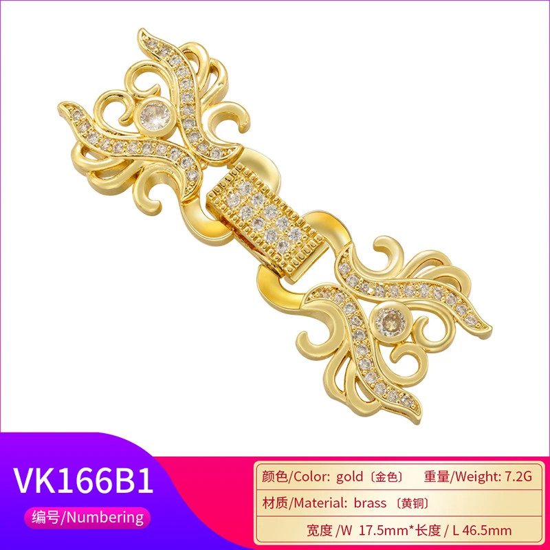 Verschiedene Haken für Schmuckherstellungszubehör, DIY-Haken, Zubehör, Zirkonia-Verbinder für Armbänder: VK163 – Detail 22