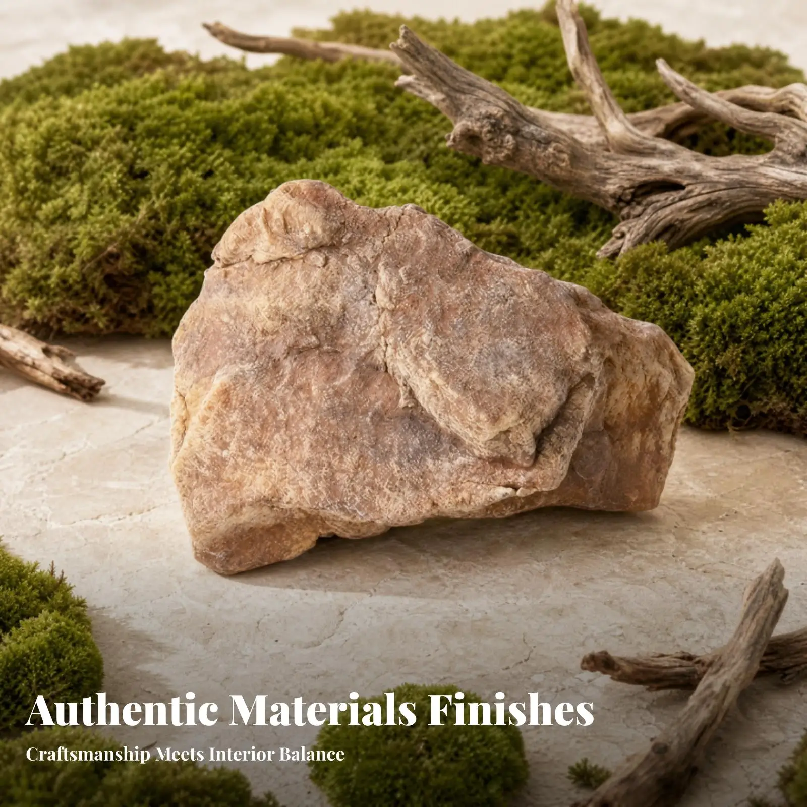 Artificial Faux Stone Landscape Prop Textured PU Foam Rock for Home Theater Decoration