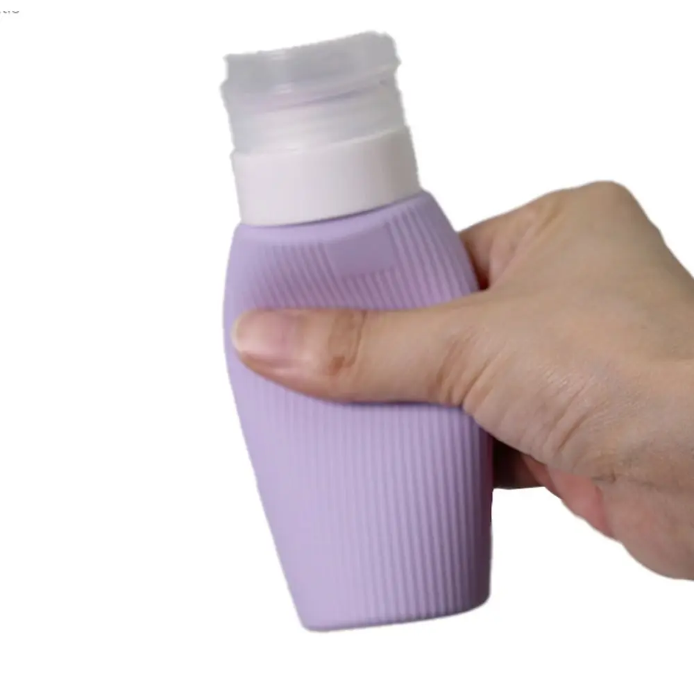 Spremere le bottiglie riutilizzabili in Silicone portatile vuoto contenitore per lozione da 90ML bottiglia per lozione per Gel doccia di grande capacità da viaggio