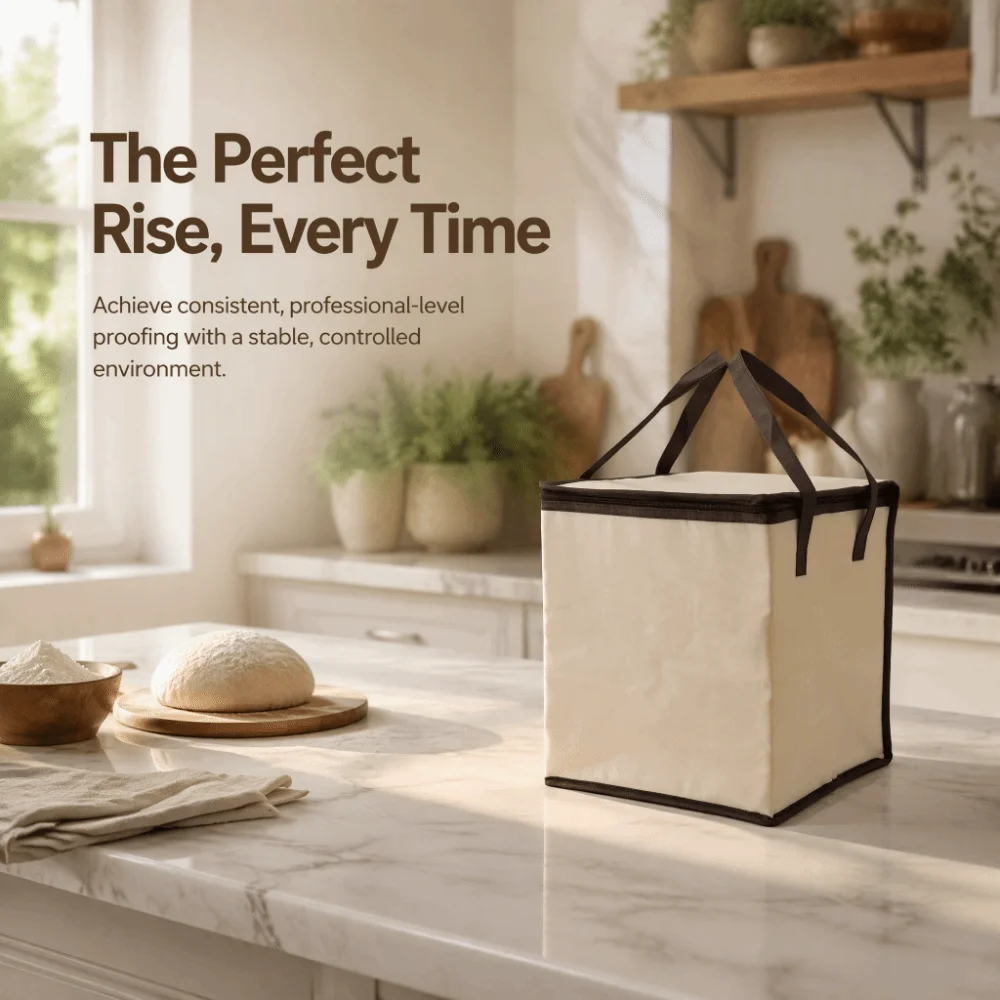 3 Gear Temperature Control Dough Proofer Foldable 30L Capacity Dough Warming Box Portable Constant Temperature Fermentation Box