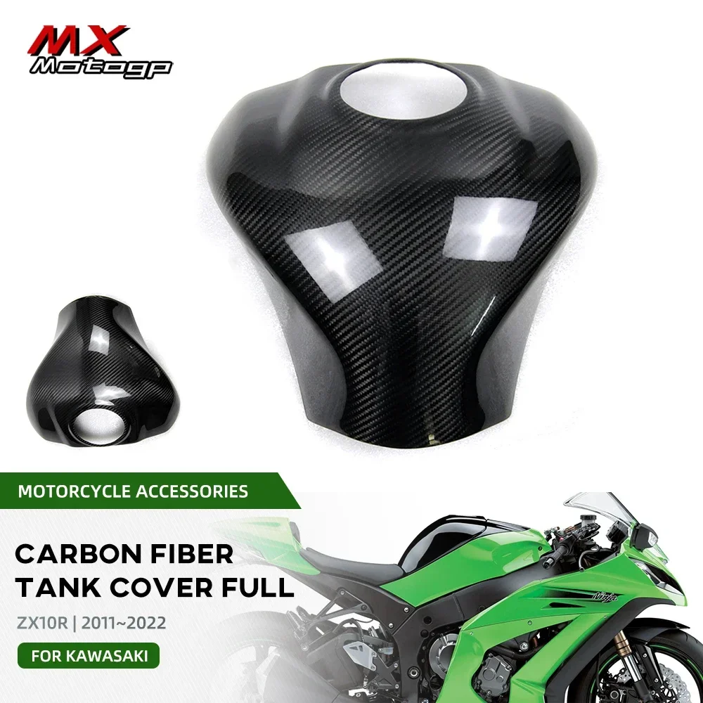 

ZX10R 100% Carbon Fiber Full Gas Tank Cover Racing Cowl For KAWASAKI NINJA ZX10RR ZX-10R SE 2011-2023 Motorcycle Fairing Guard