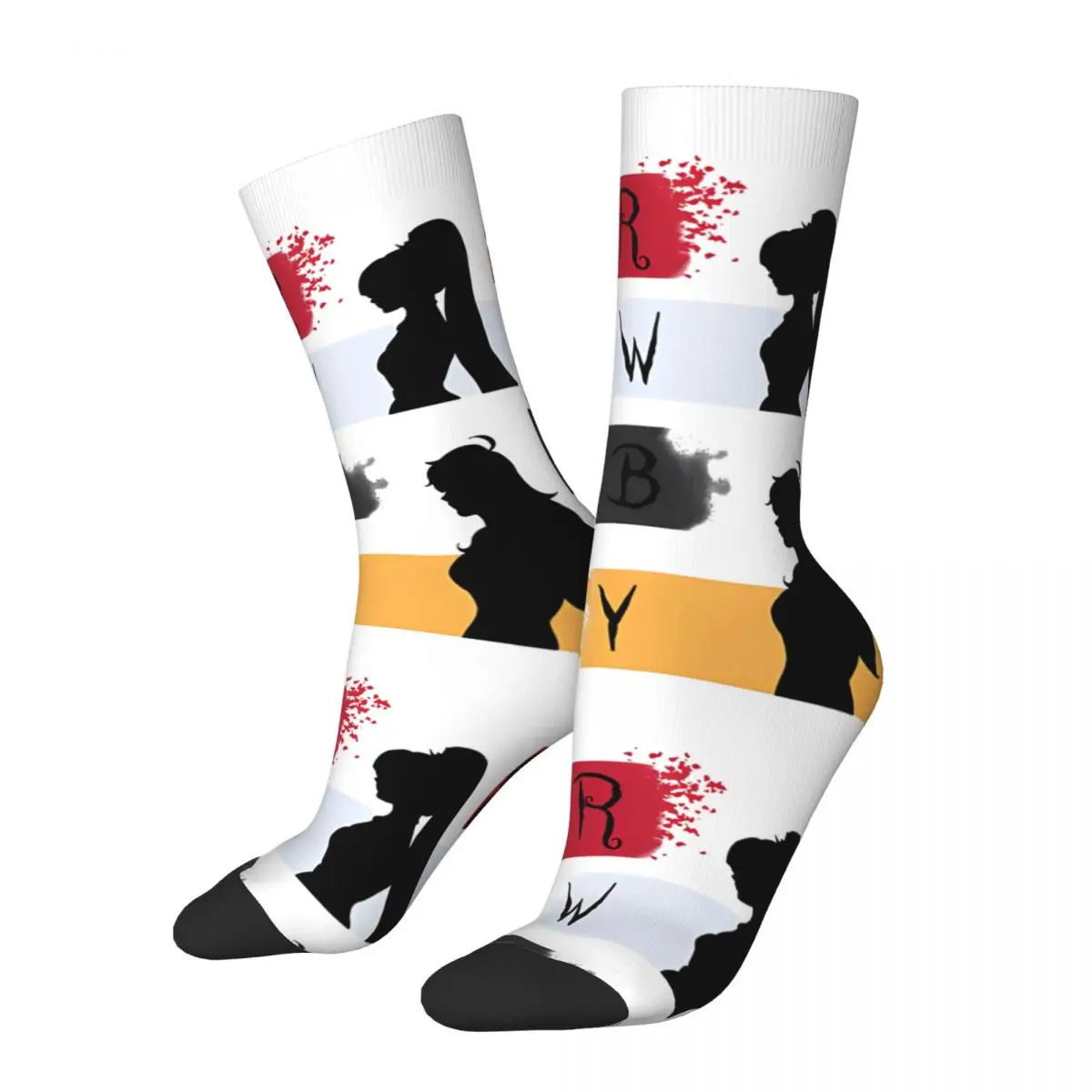 

Cozy Men Women Socks Team RWBYs Anime Cartoon Accessories Warm Skateboard Dress Socks All Seasons