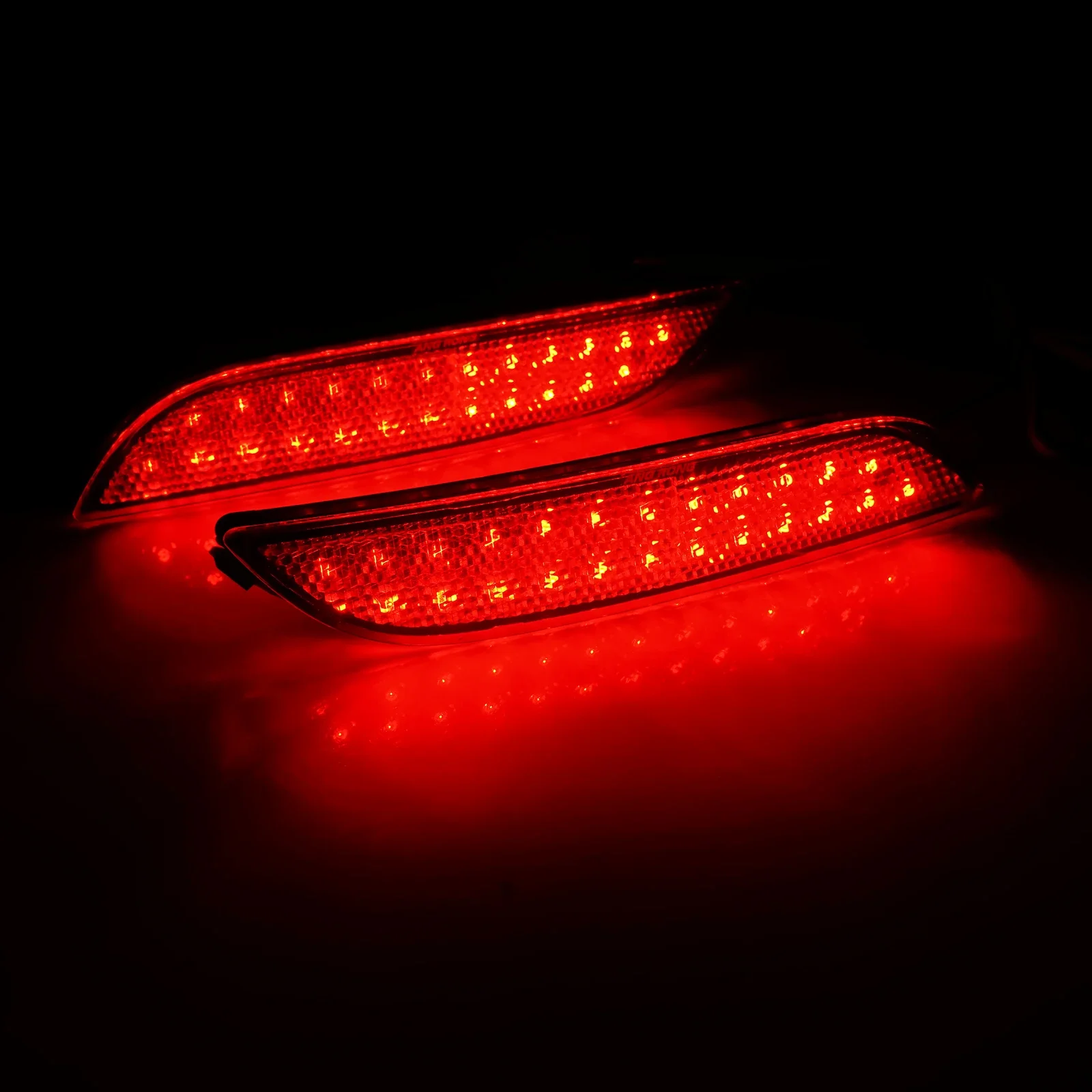 لتويوتا كامري 2018 + LED المصد الخلفي عاكس الذيل الفرامل وقف مصابيح الضوء عدسة حمراء