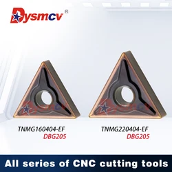 TNMG220404-EF TNMG220408-EF TNMG160404-EF TNMG160408EF DBG205 Lathe Turning Blade Triangular Form Cutting Blade TNMG Series Tool