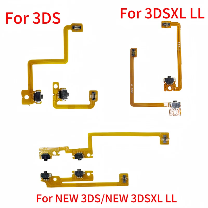 10 مجموعات استبدال L R زر الكابلات المرنة ل 3DS 3DSXL اليسار اليمين التبديل كابل مسطح LR الشريط ل جديد 3DS XL LL إصلاح جزء