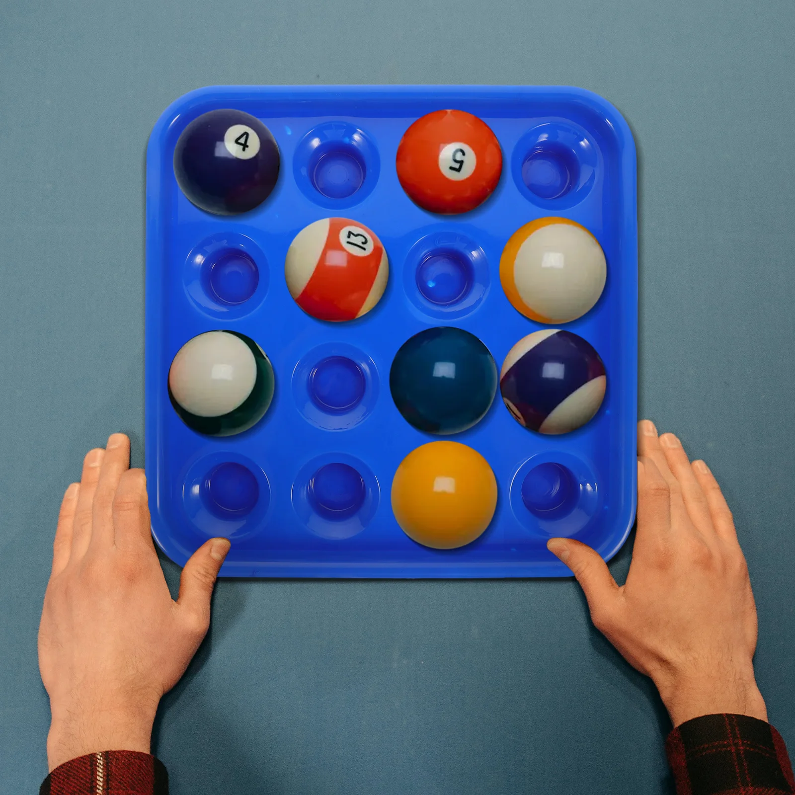 Plateau boules de billard étui Table de billard palette Pp présentoir Tables support en plastique