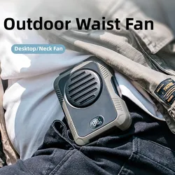 New USB Portable Personal Hanging waist Fan Rechargeable battery Ultra quiet Wearable Electric Fan handheld Air Conditioner