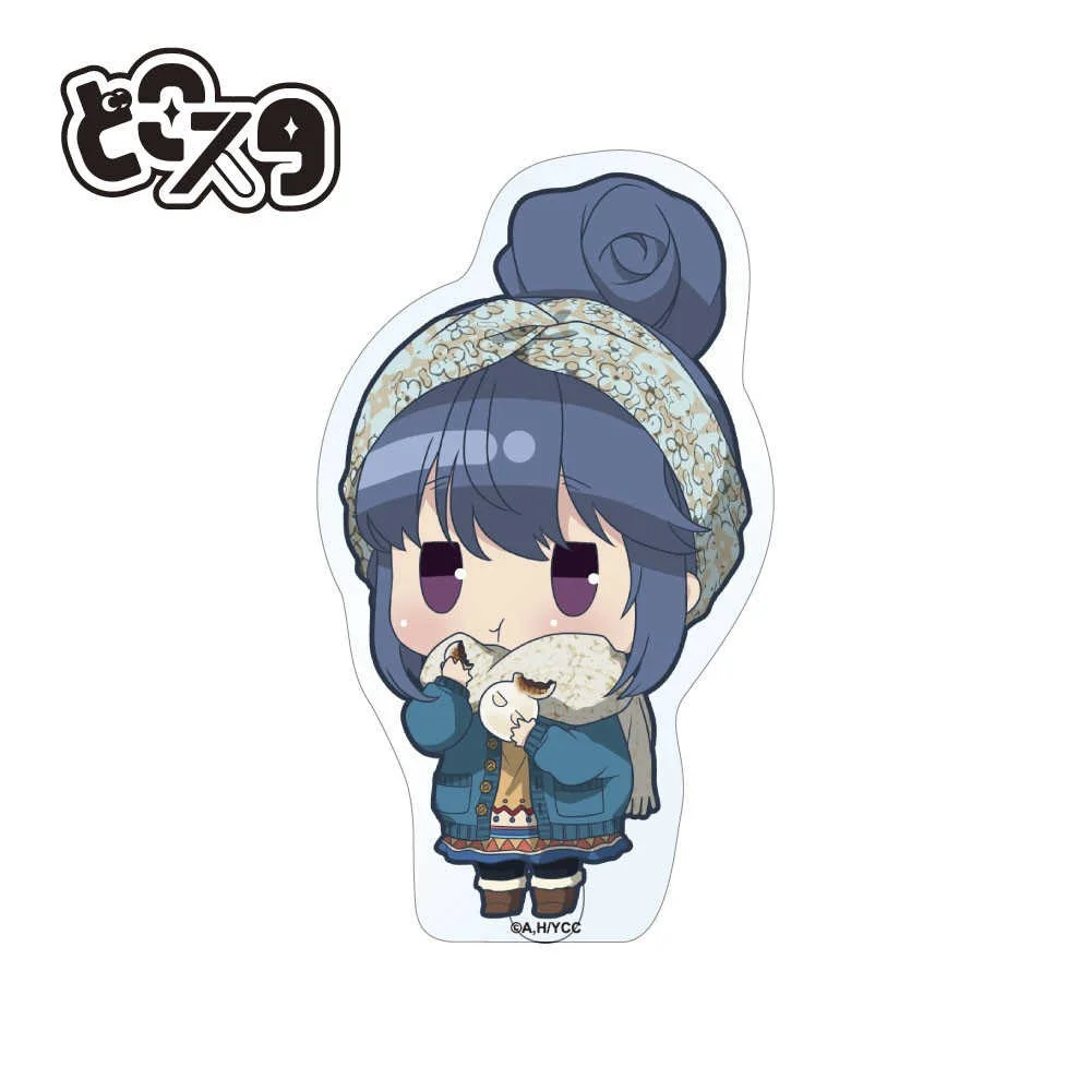 Anime Fans Gifts Laid-Back Yuru Camp Shima Rin Kagamihara Nadeshiko HD Character Mini Acrylic Stand Desktop Series About 10cm
