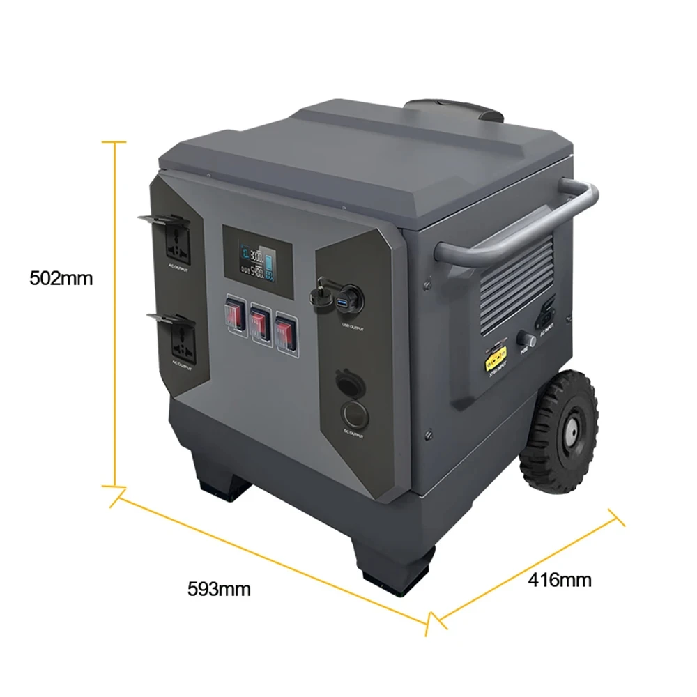 3000W 5000W Portable Power Stations Sodium Ion Battery Cells Emergency Backup Supply Solar Generator Power Station