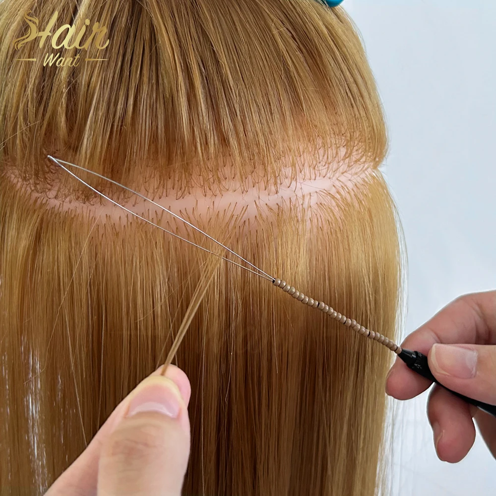 Hair Want 1000Pcs Nano Copper Rings Without Silicone Beads Microlink Nano Micro Tube Ring For I-Tip Hair Extensions Link Tools