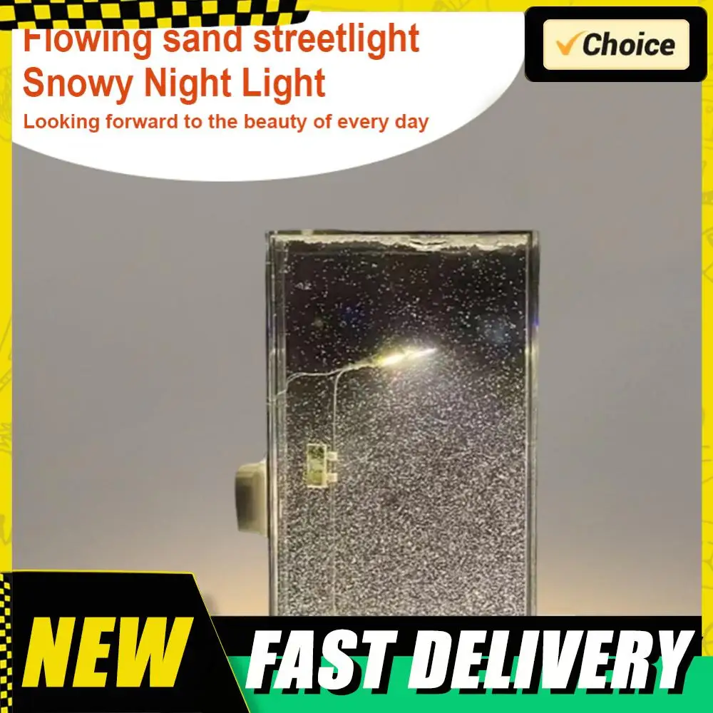 1/2PCS Schnee Landschaft Nachtlicht Verschneite Lampe Material Pack DIY Handgemachte Weihnachten Licht Schreibtisch Licht Handwerk Verschneite nacht Lampe Dekor