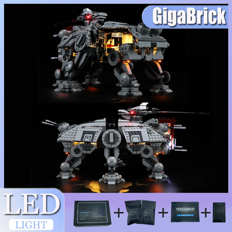 

Комплект светодиодных фонарей «сделай сам» для ходунков LEGO 75337 AT-TE (только светодиодный светильник, без модели блоков)