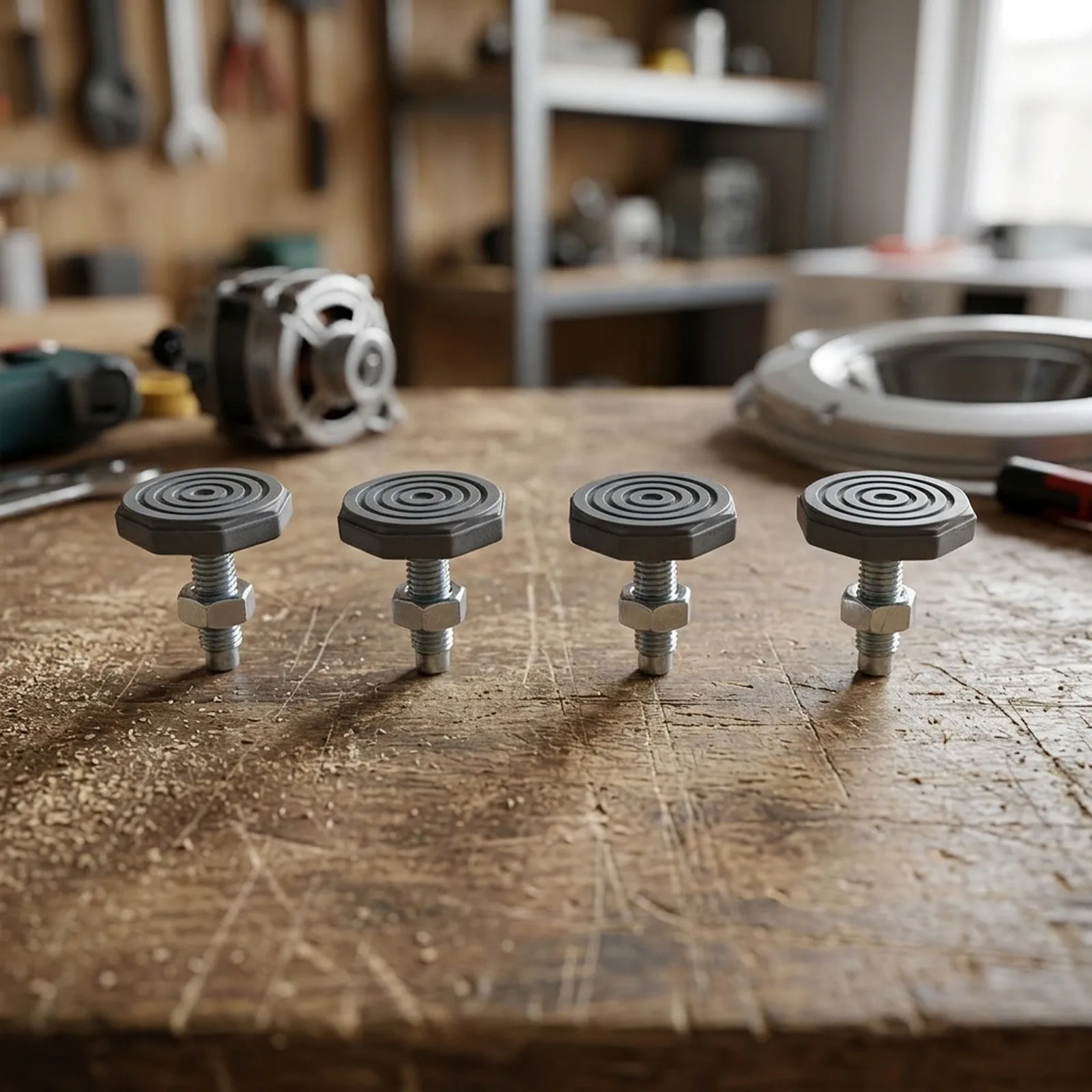 Foot Screws for Galanz Drum Washing Machines Constructed for Compatibility with Standard Base Plate Thread Patterns