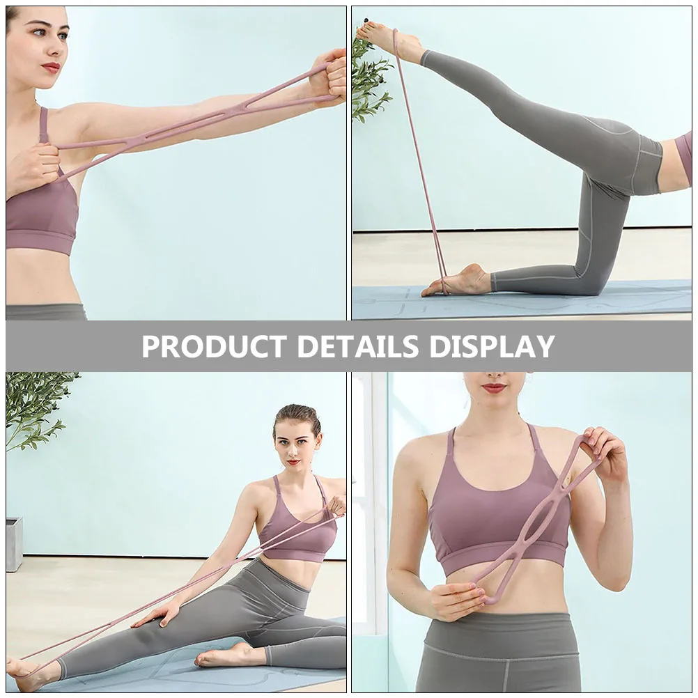 

2pcs Silicone Resistance Bands Durable Fitness Pulling Rope Elastic Exercise Belt Bodybuilding Tool For Yoga Stretching