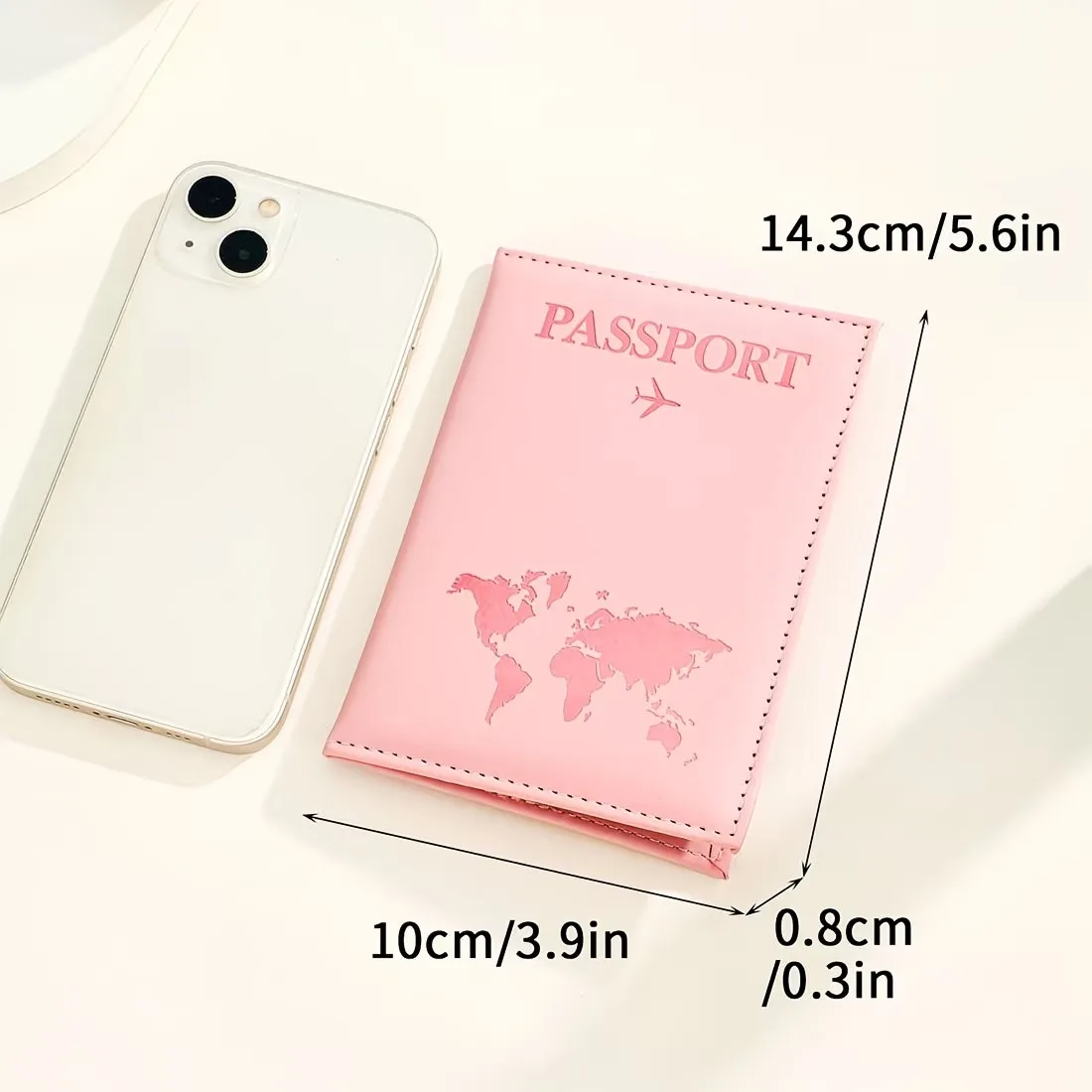 Custom Passport Case, Custom Name/Text Travel Gift for Men, Women, Travelers - Lightweight & Open Closure Passport Holder Wallet