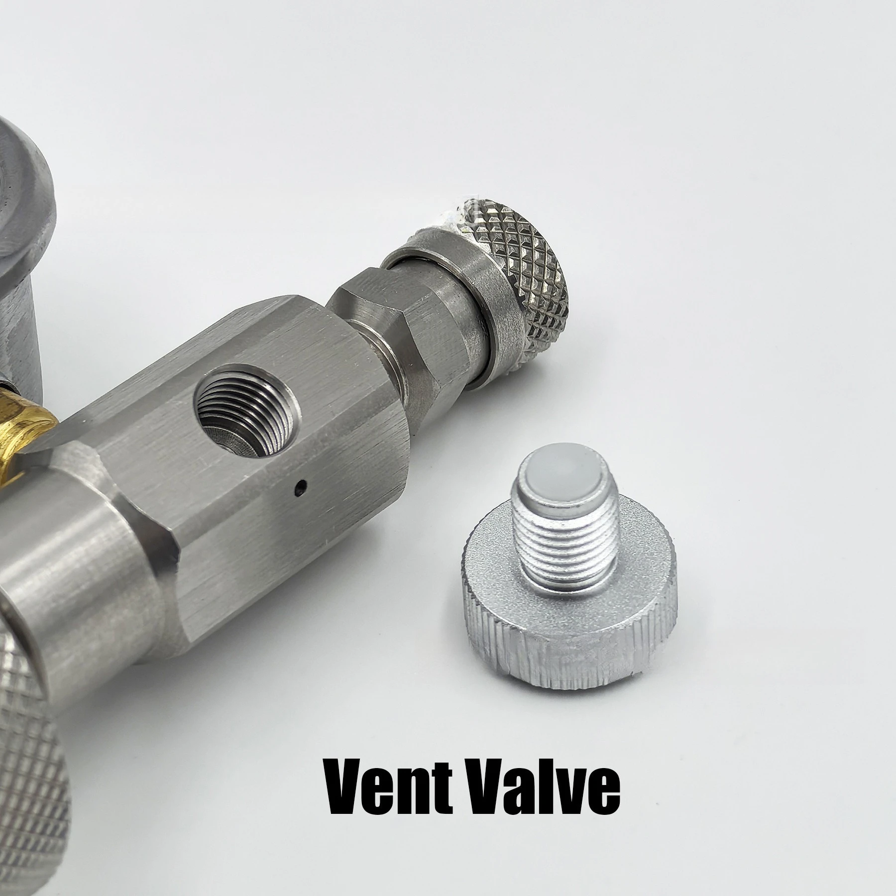 High Pressure Diving Inflation Valve G5/8 Thread DIN Fill Device With 8Mm Quick Coupling Joint