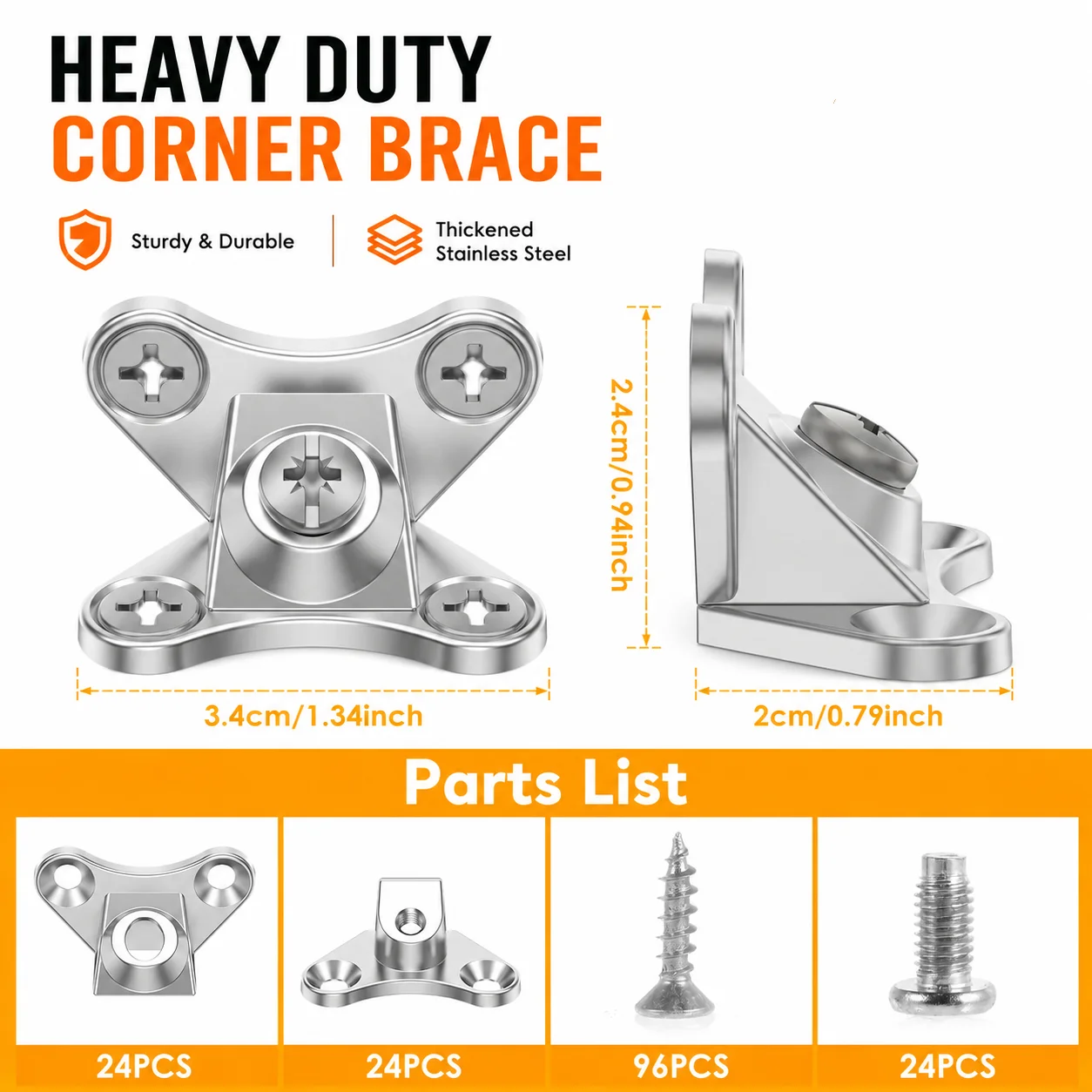 10pc Angle Bracket Detachable butterfly Angle Bracket Screw Fastener Right Angle Bracket Angle Code Alloy Right Angle L-Shaped