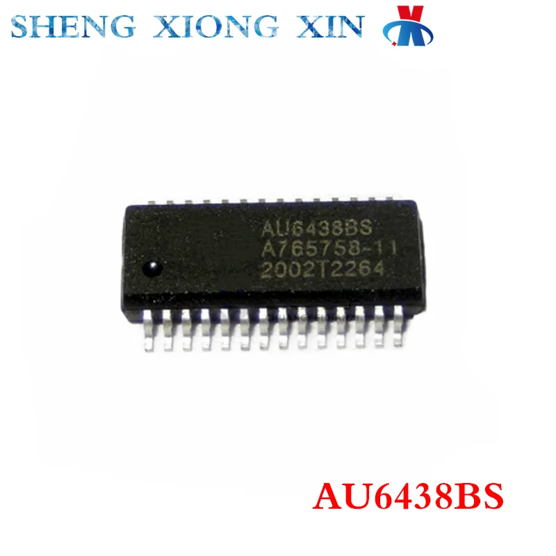 1pcs AU6438BS SSOP28 Card Reader Main Control Chip AU6438 6438 Integrated Circuit