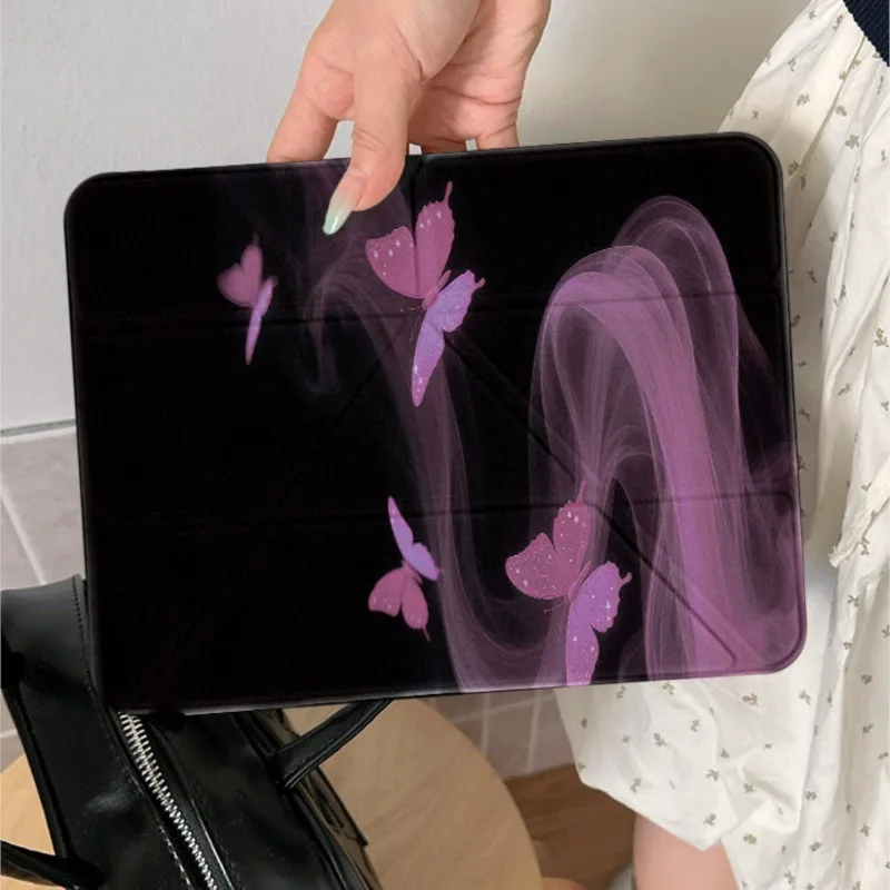 Funda para tableta Y2K Dreamy Purple Butterfly para Samsung Tab S7/S8/S9/S10/S11 de 11 pulgadas Tad S7+/S8+/S9+/S10+ de 12,4/13,1 pulgadas